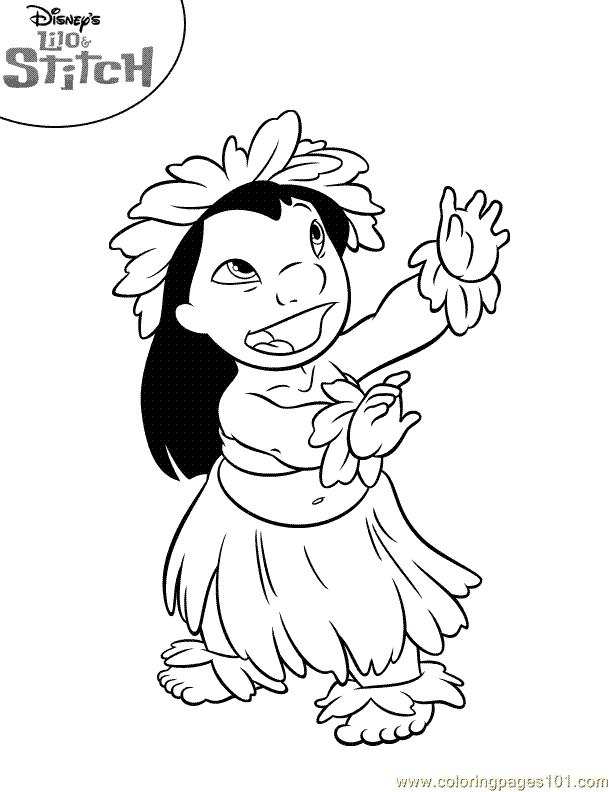 Coloring Pages Lilo Stitch Coloring Page 05 (Cartoons > Lilo And