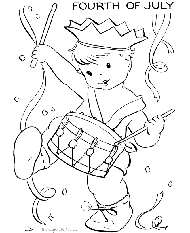 Printable 4th of July Coloring Pages 002