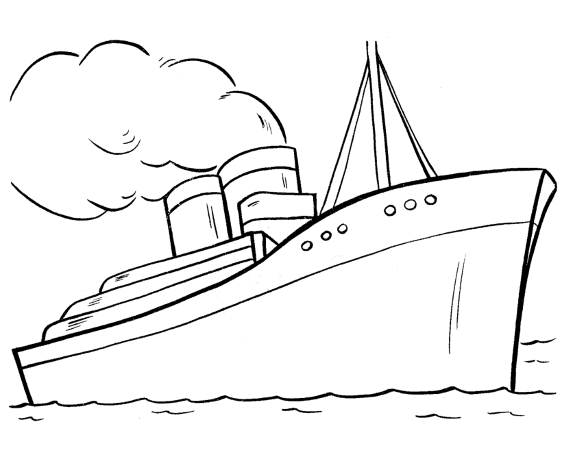 Big ship transportation coloring pages | coloring pages