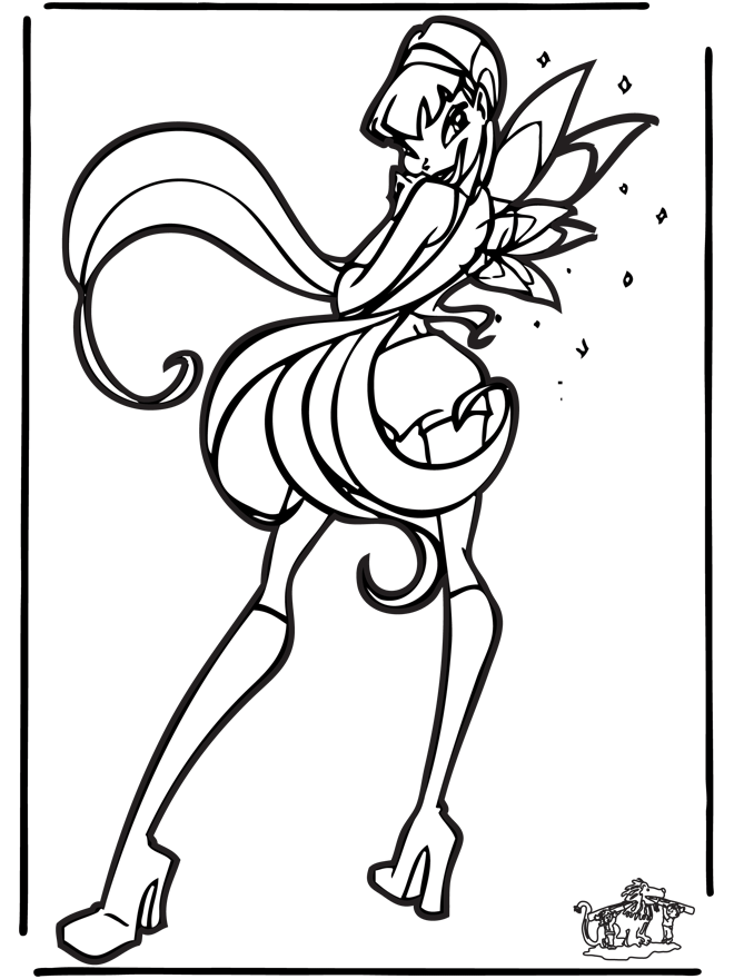 dresses winx Colouring Pages (page 2)