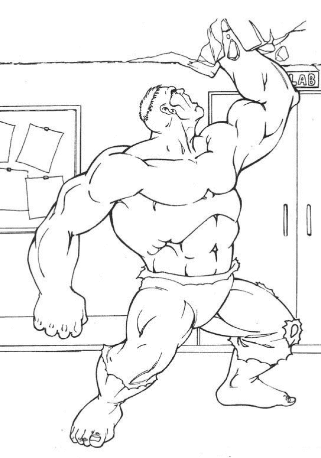 Coloring Page - The hulk coloring pages 17