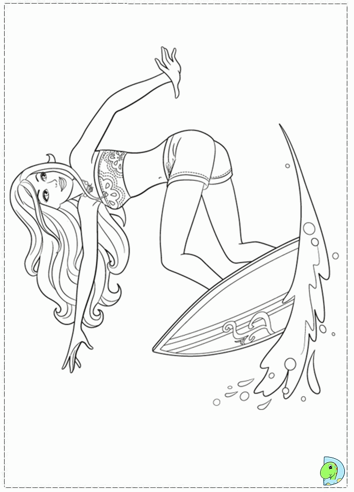 Barbie Mermaid Tale Coloring Pages to Print | Free Coloring Pages