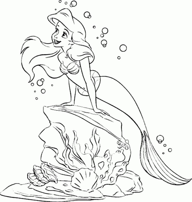 The Little Mermaid Coloring Pages - HD Printable Coloring Pages