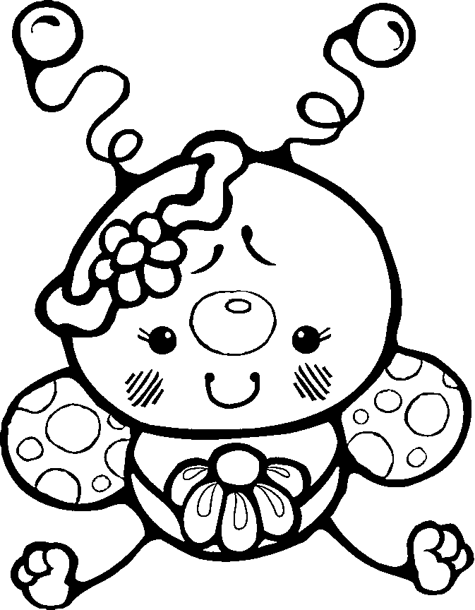 bugs seaside Colouring Pages