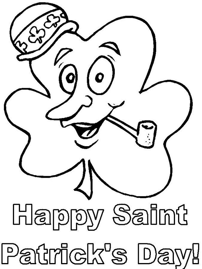 saint patricks day shamrock coloring pages ginorma kids