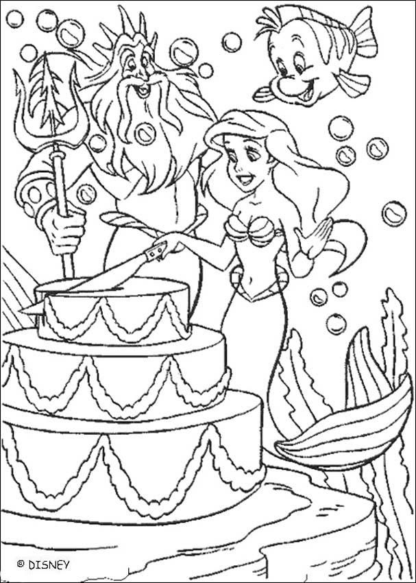 disney princess happy birthday coloring pages