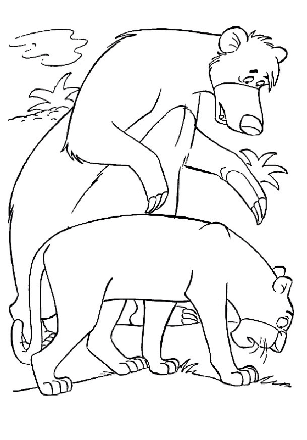 Coloring Page - Junglebook coloring pages 28