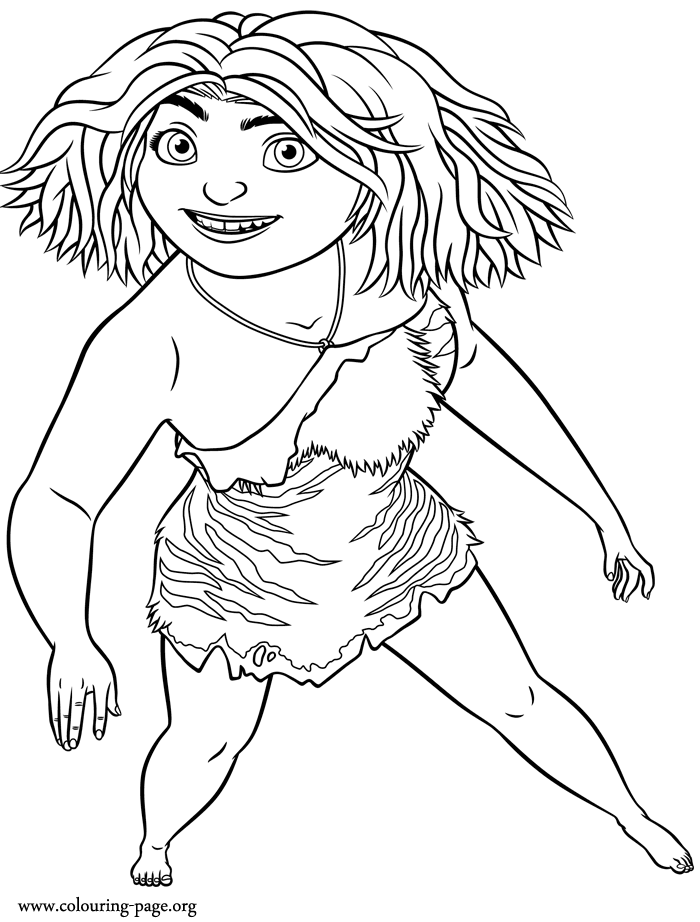 The Croods - Eep coloring page