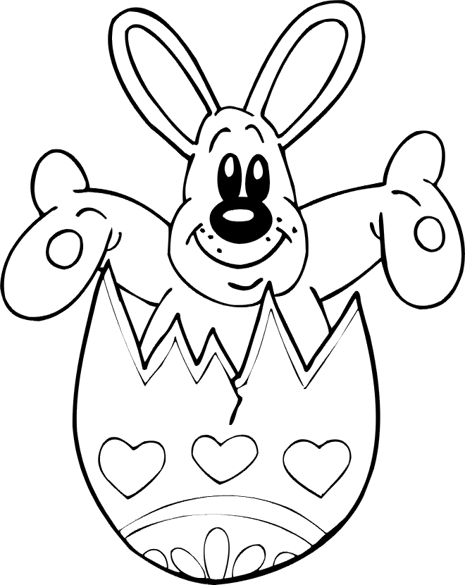 Easter Bunny Coloring Pages To Print - Free Printable Coloring