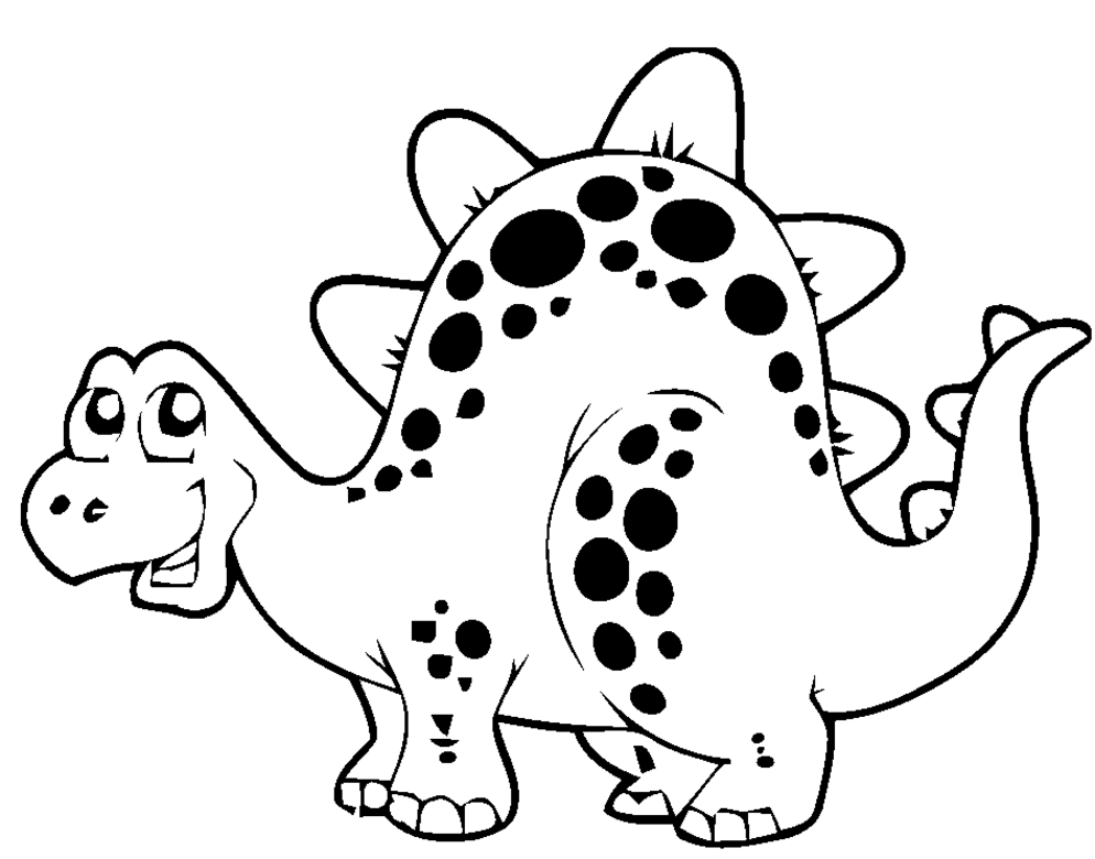 dinosaur coloring pages for toddlers : Printable Coloring Sheet