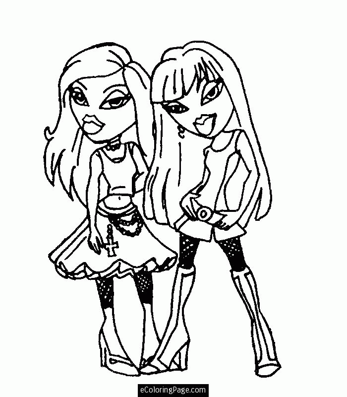 Bratz Cloe Coloring Pages 123 | Free Printable Coloring Pages