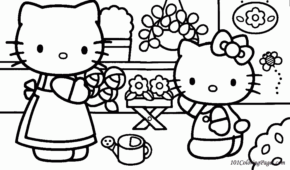 Hello Kitty Coloring Pages To Print Out Free Printable Coloring