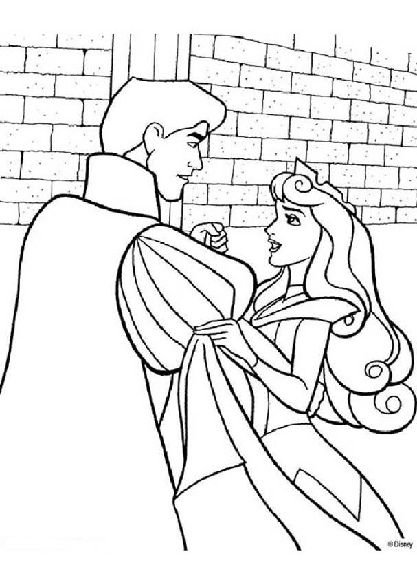 Sleeping Beauty coloring pages - Princess ball