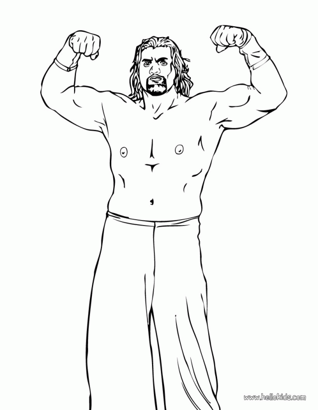 WRESTLING Coloring Pages The Great Khali 209691 Wwe Coloring Pages