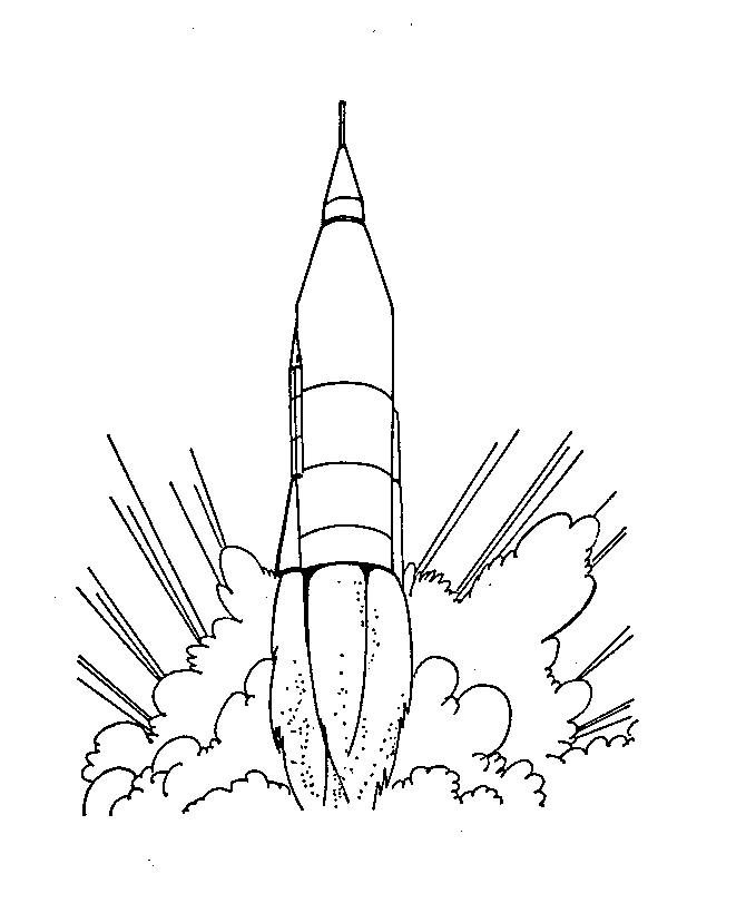 Online Coloring Rocket Ship | Free Coloring Online