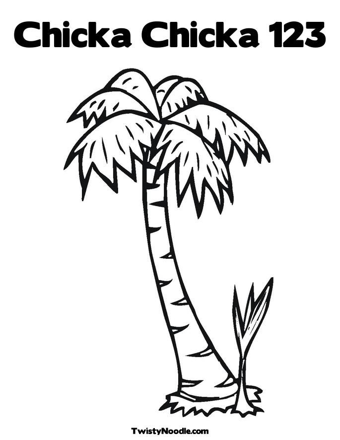 Free Printable Palm Tree Coloring Pages
