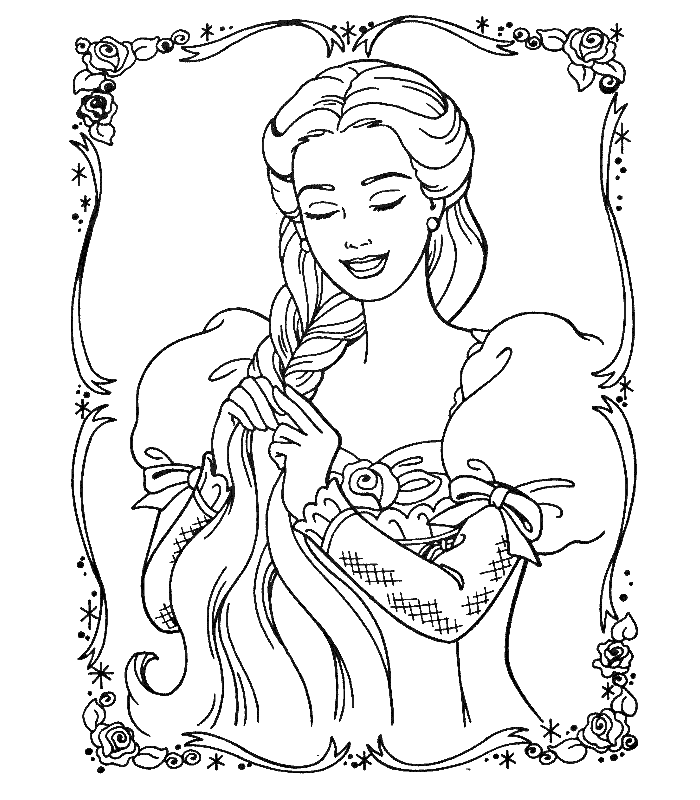 Barbie Coloring Pages Printable - Kids Colouring Pages