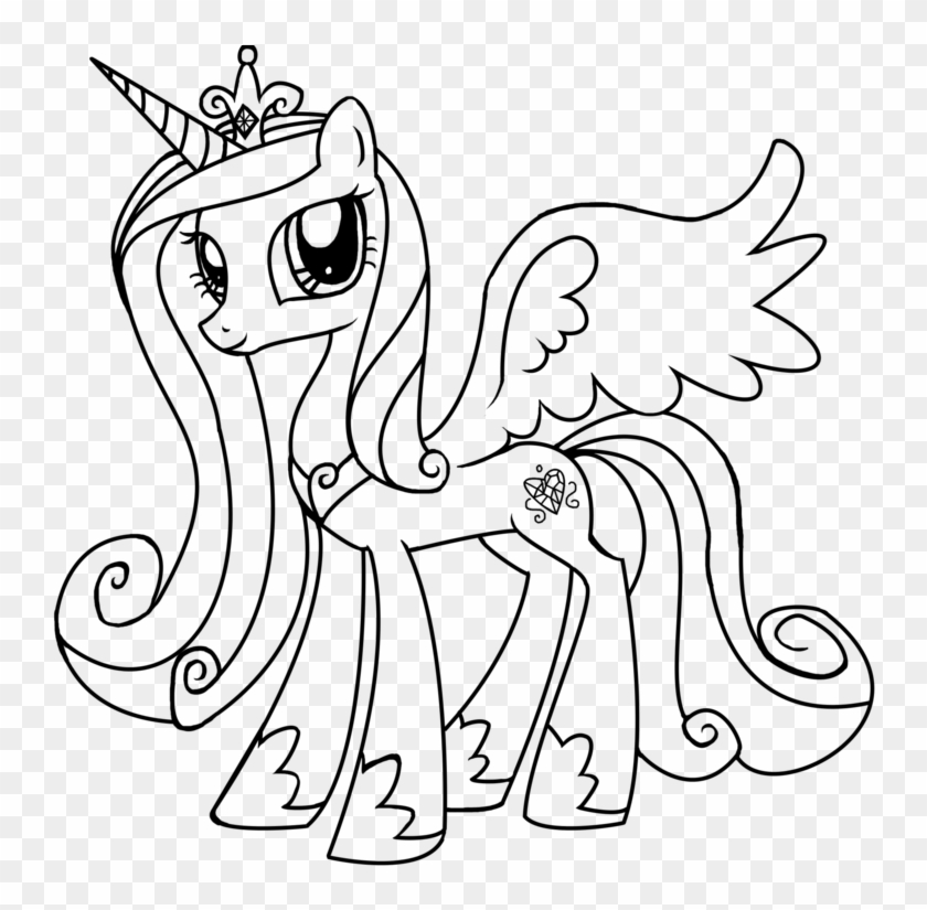 My Little Pony Friendship Is Magic Princess Cadence - Princess Cadence  Coloring Pages - Free Transparent PNG Clipart Images Download