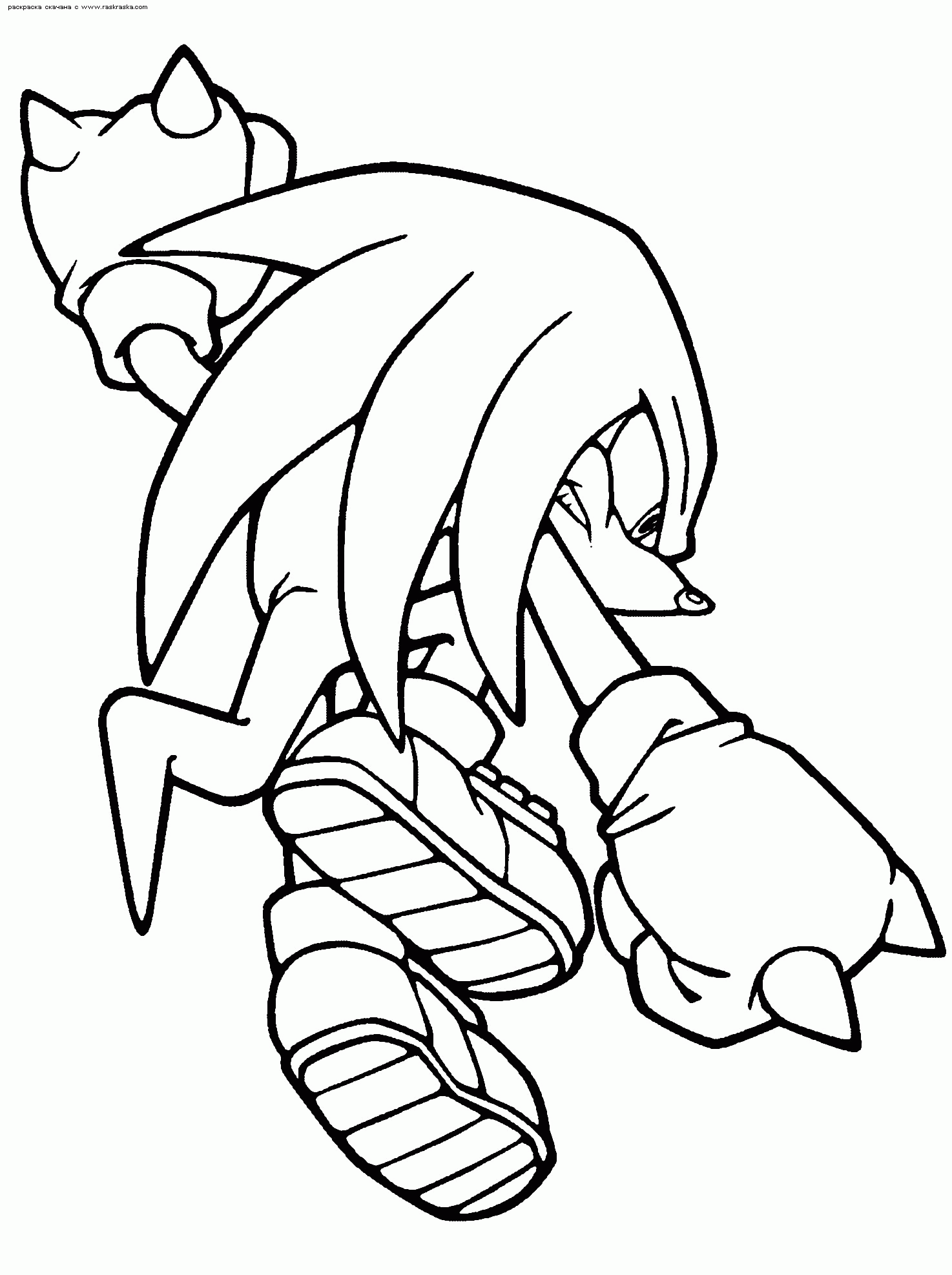 knuckles and sonic coloring pages | Best Coloring Page Site