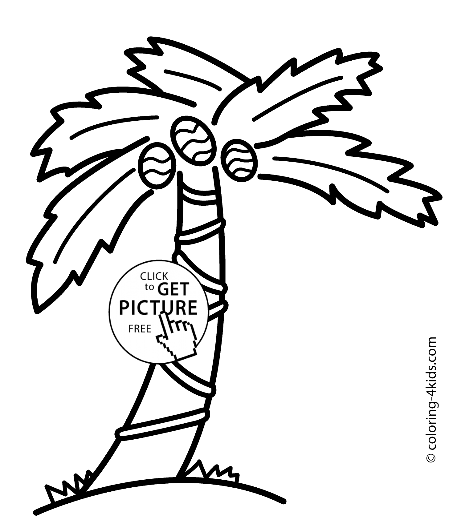 palm trees coloring pages - High Quality Coloring Pages