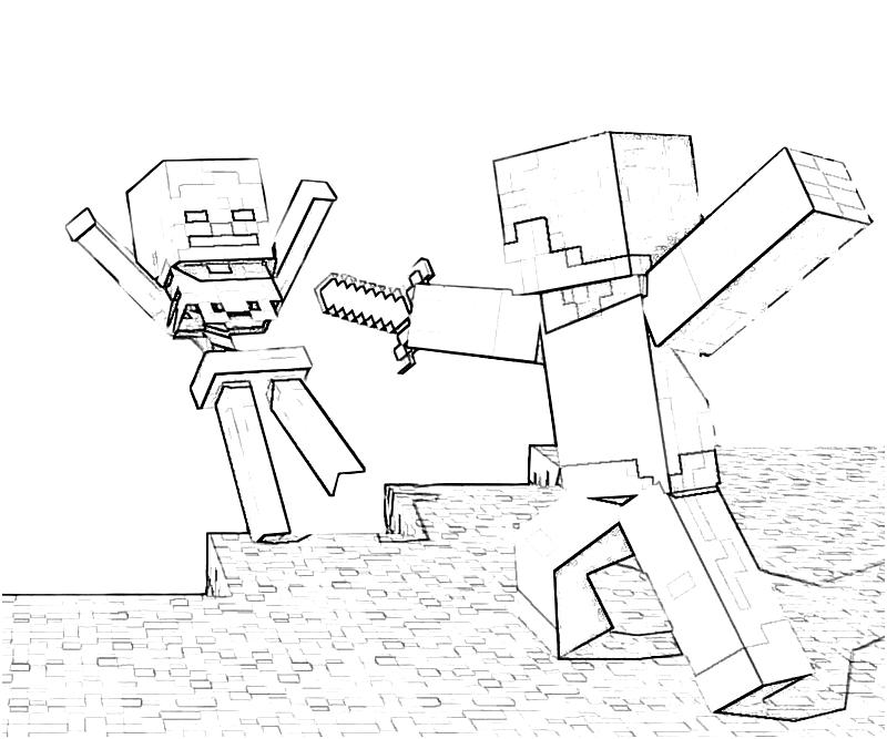 For Minecraft - Coloring Pages for Kids and for Adults