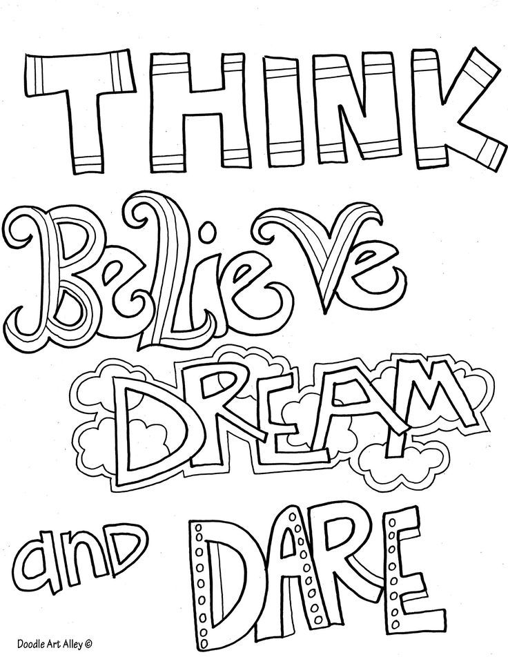 Inspirational Quotes Coloring Pages. QuotesGram
