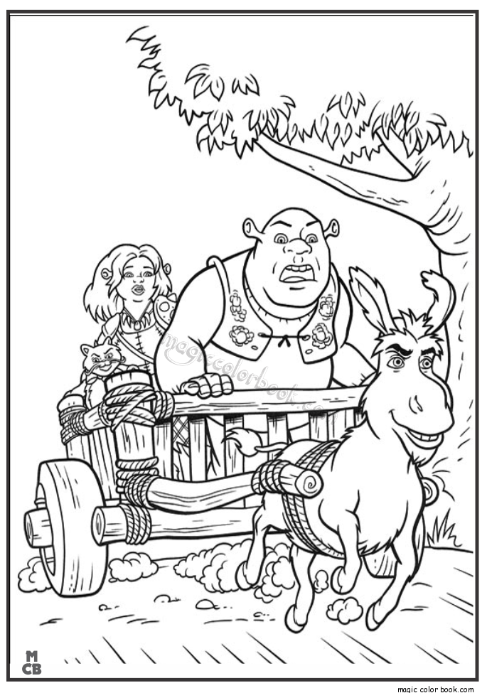 Shrek coloring pages 36