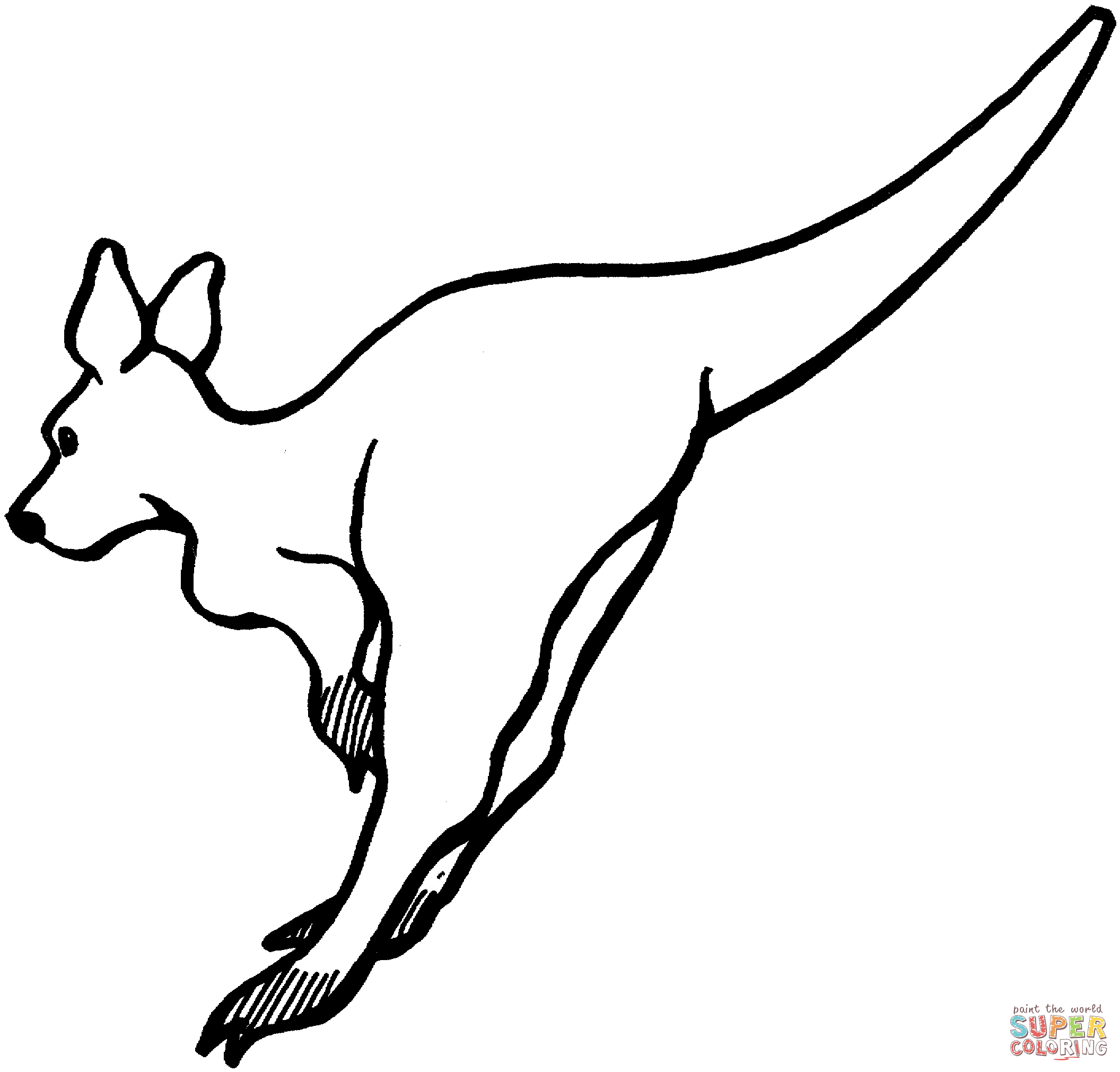 Kangaroos coloring pages | Free Coloring Pages