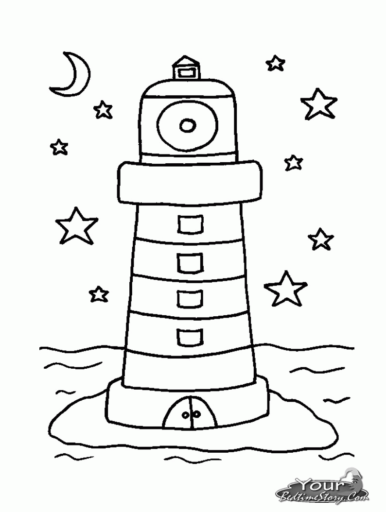 Lighthouse Coloring Page - Coloring Pages for Kids and for Adults