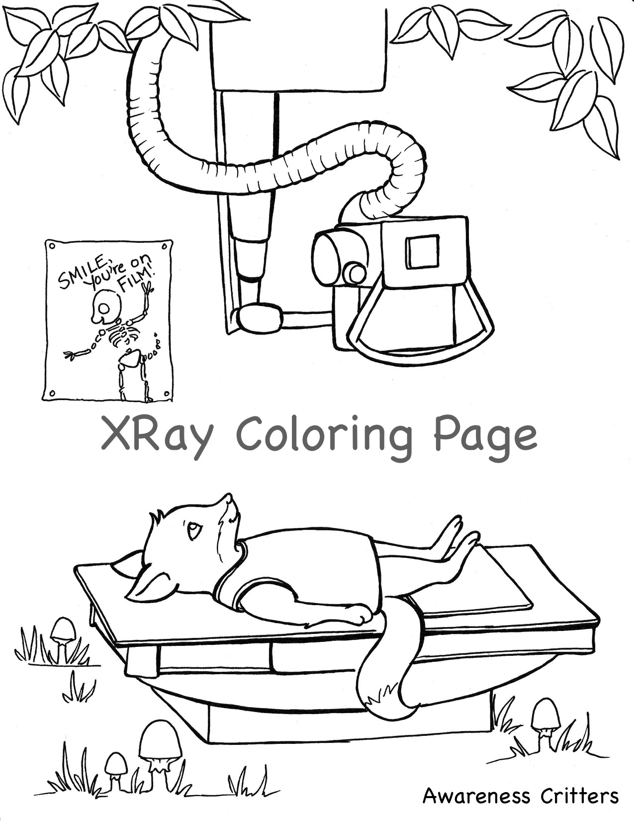 Procedure coloring pages | Awareness Critters