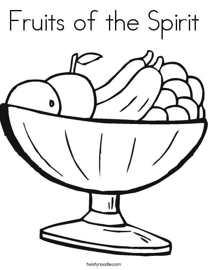 Fruits of the Spirit Coloring Page - Twisty Noodle