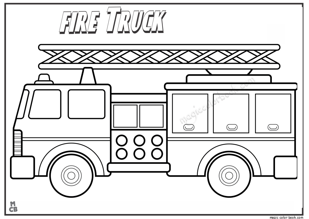 Fire Truck Free Coloring Pages 234 - VoteForVerde.com