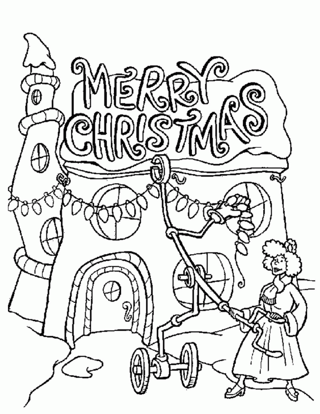 Christmas Coloring Pages Online Printable - Coloring