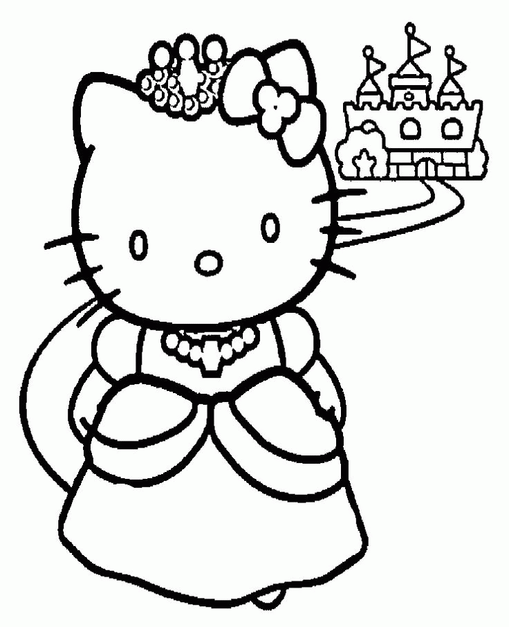 Top Hello Kitty Coloring Book, Guide Hello Kitty Princess Coloring ...