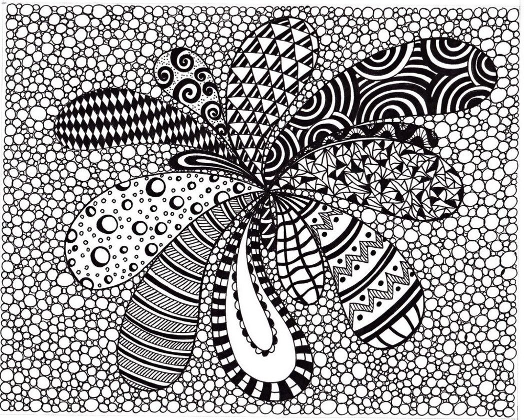 Free Coloring Pages Of Abstract Art - Coloring