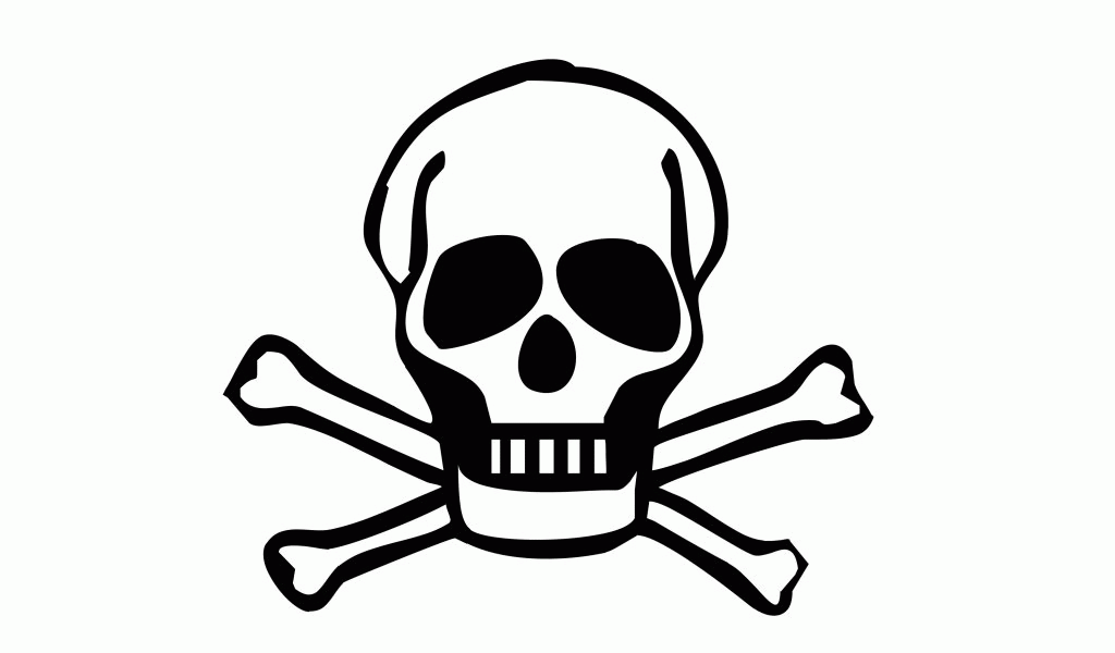 Image skull and crossbones clip art Coloring free coloring page ...
