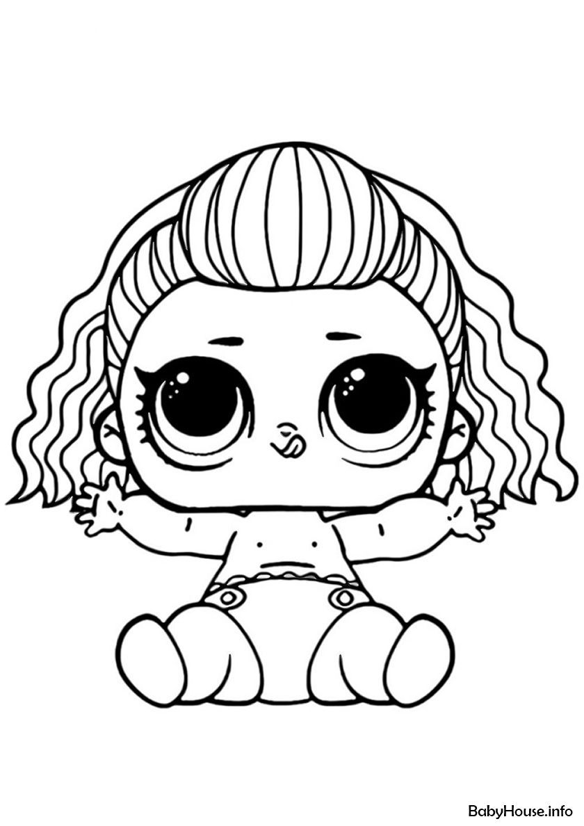 LIL 80s B.B. - high-quality free coloring from the category: L.O.L Lil  Sisters. More printable pictures on ou… | Lol dolls, Cool coloring pages,  Cute coloring pages