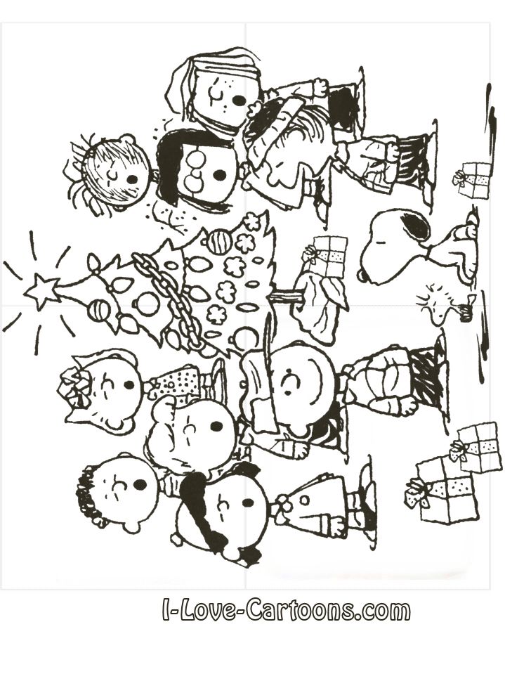 A Charlie Brown Christmas Coloring Pages Charlie Brown Christmas ...