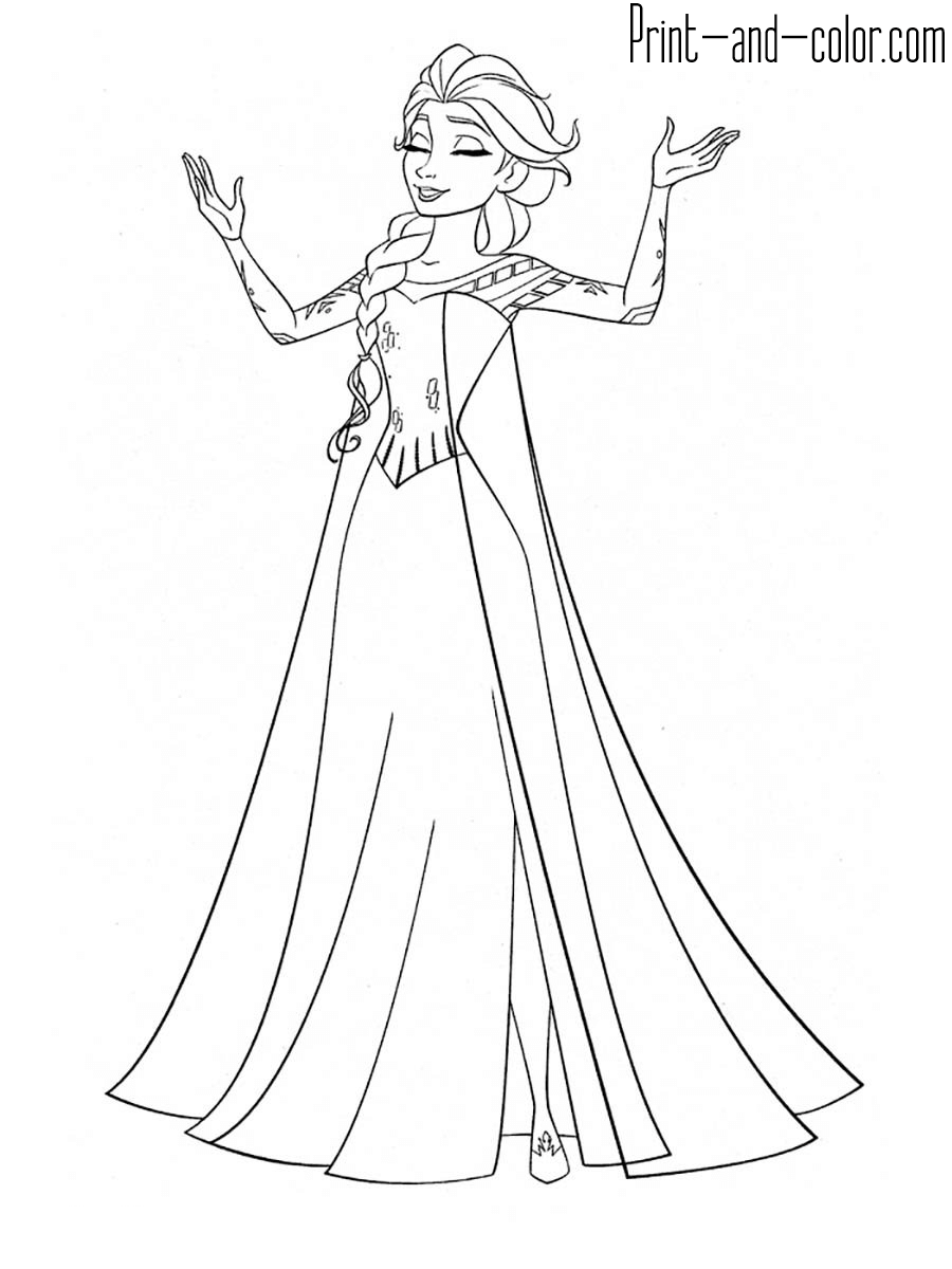Frozen coloring pages | Print and Color.com