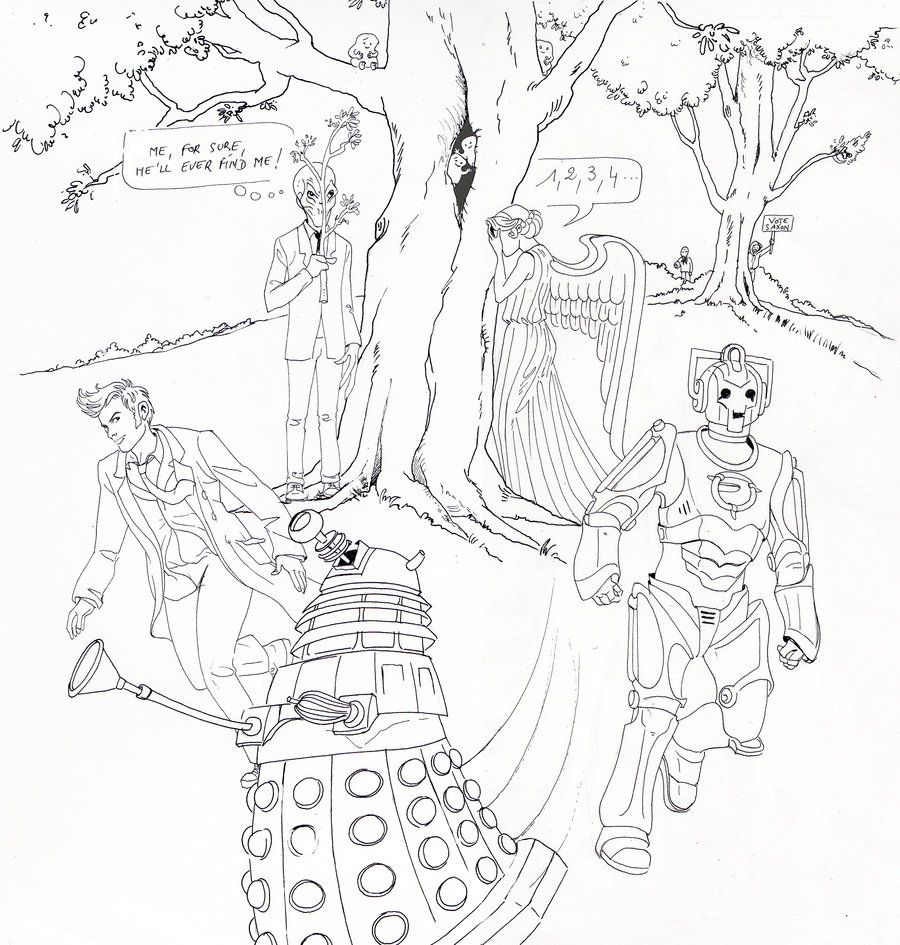 Doctor Who Coloring Pages Sonic Screwdriver - HiColoringPages