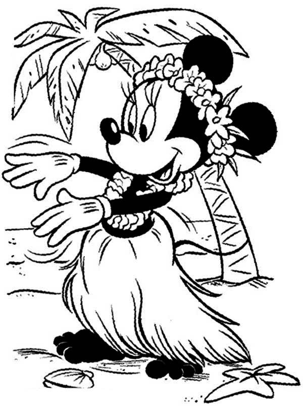 Minnie Mouse Coloring Pages and Book | UniqueColoringPages