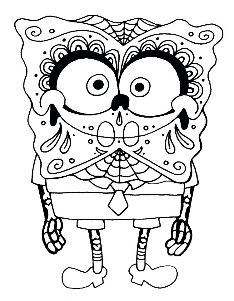 Sugar Skull Animal Coloring Pages - HiColoringPages