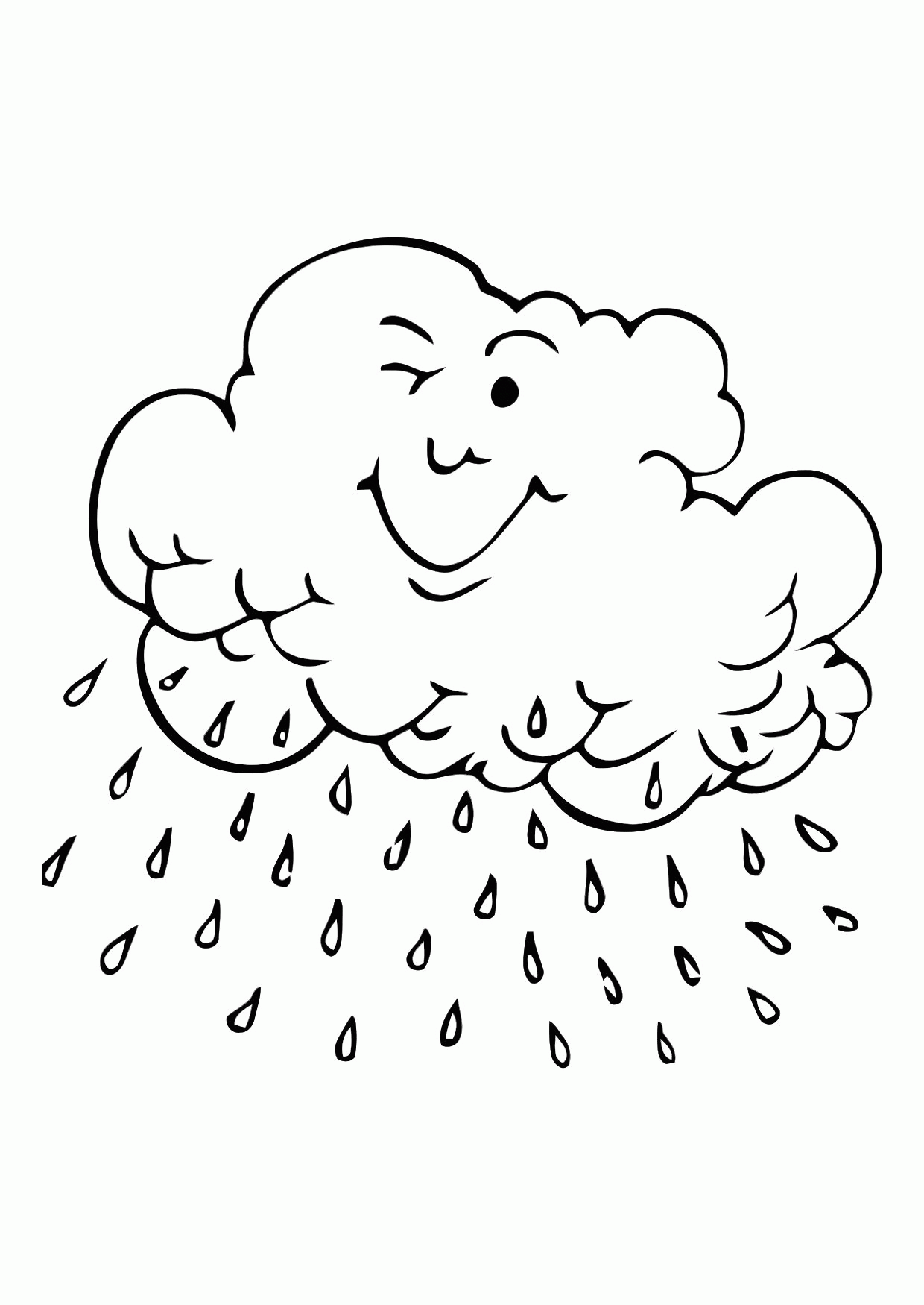 Free Printable Cloud Coloring Pages For Kids