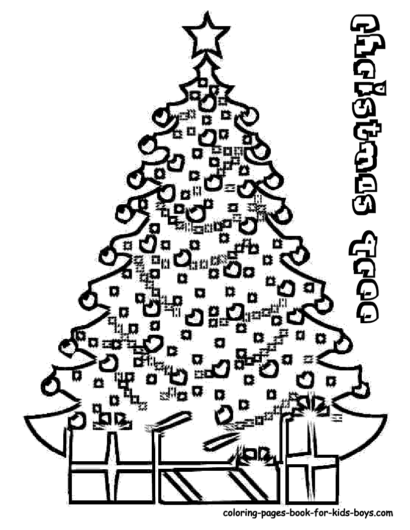 Christmas tree coloring pages - coloring book - #30 Free Printable ...