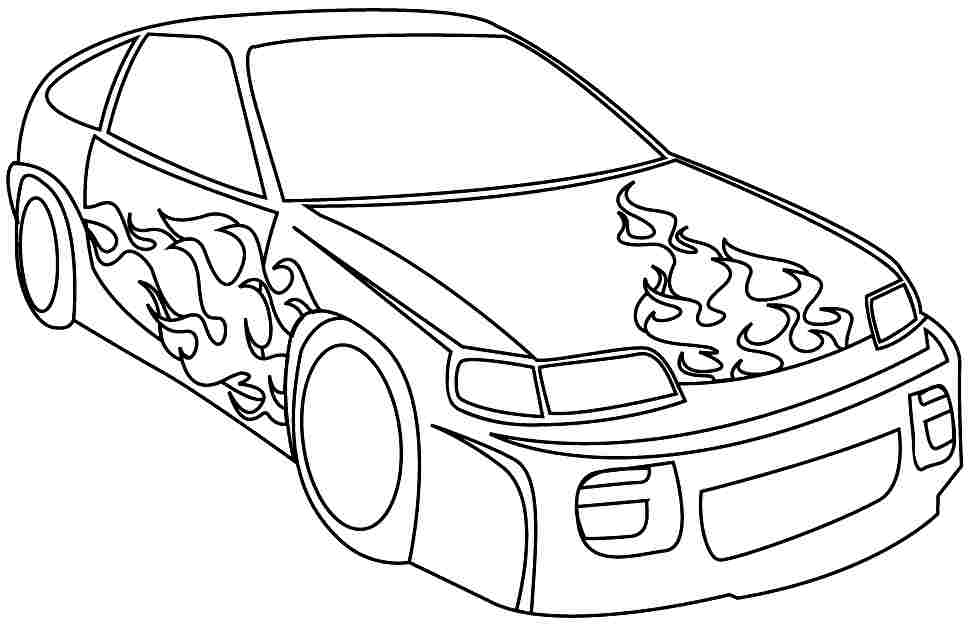 Free Printable Colouring Pictures Sports Cars - Coloring
