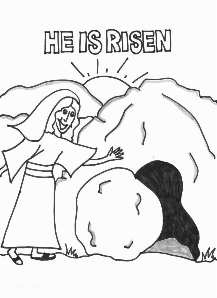 9 Pics of He Is Risen Easter Jesus Coloring Pages - Printable ...