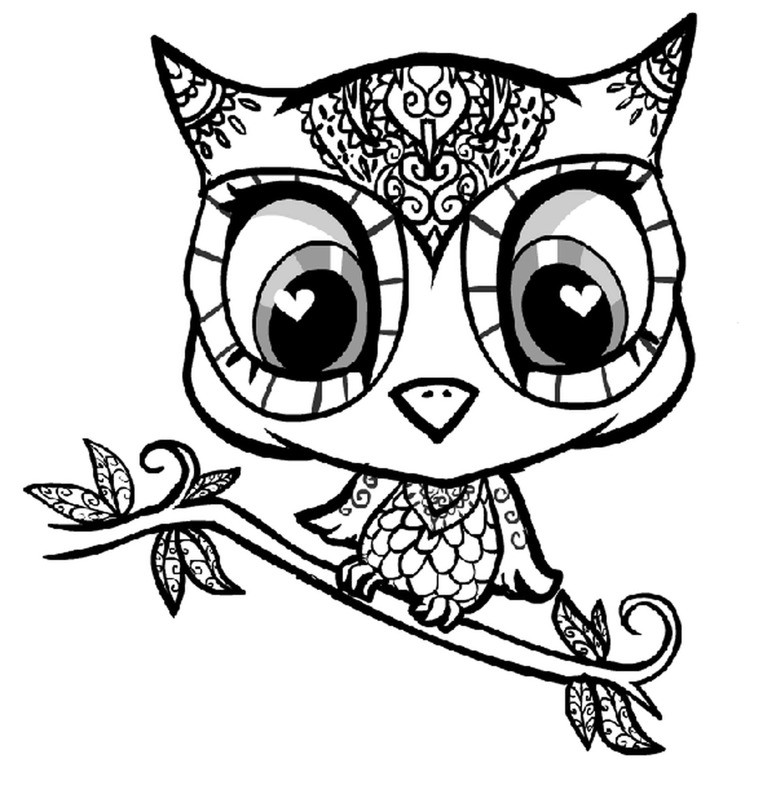 marvelous Owl Coloring Page - wonderful Coloring Pictures ...