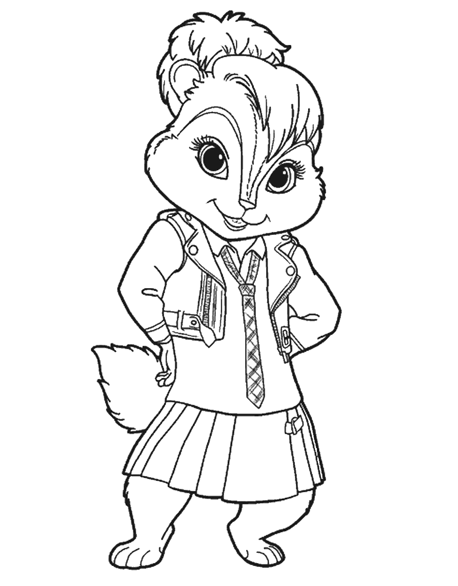 Alvin and the Chipmunks Coloring Pages