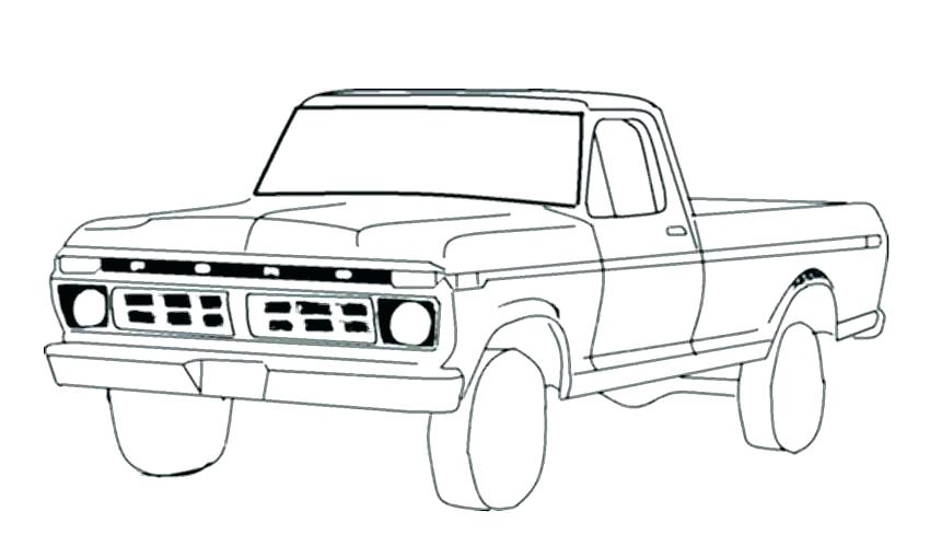 Chevy Pick Up Truck Coloring Pages