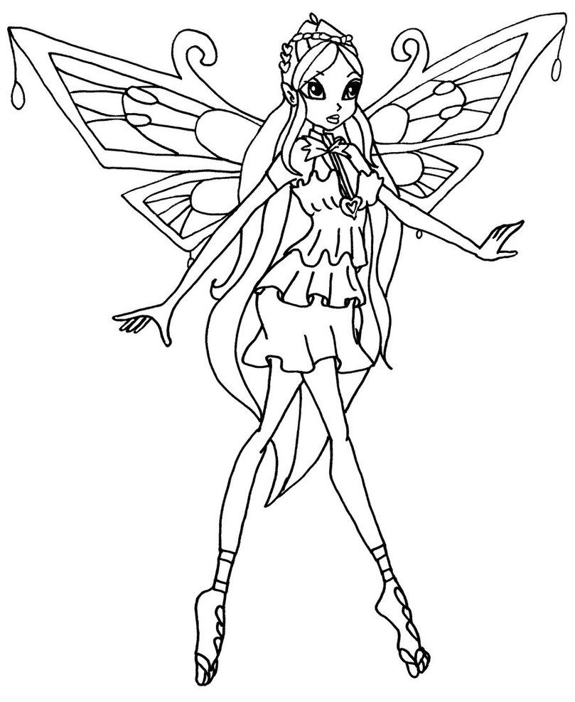 Winx Club Coloring Pages Enchantix Bloom - High Quality Coloring Pages